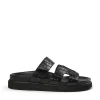 Pavement Maru Croco Sandals Black Croco