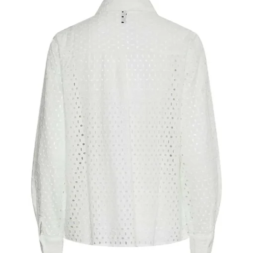 Pieces PCAnnika LS Shirt Hvid