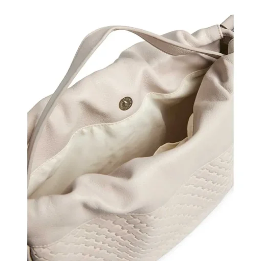 Pieces PCBalloon Large Braided Bag Silver Mink