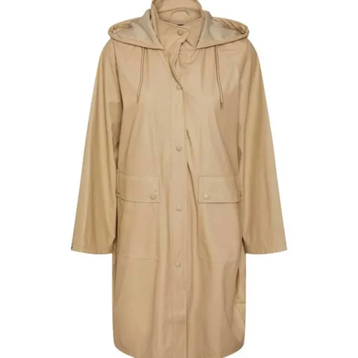 Pieces PCBelis Rain Jacket Safari