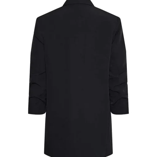 Pieces PCBosella New 3/4 Printed Long Blazer Black