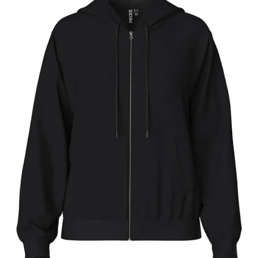 Pieces PCChilli LS Zip Hoodie Noos Black