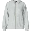 Pieces PCChilli LS Zip Hoodie Noos Light Grey Melange