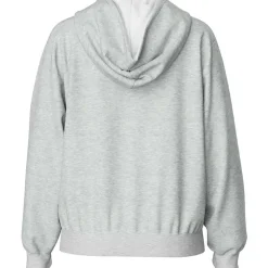 Pieces PCChilli LS Zip Hoodie Noos Light Grey Melange