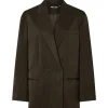 Pieces PCFalka LS Pinstriped Blazer Delicioso Stripes