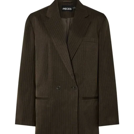 Pieces PCFalka LS Pinstriped Blazer Delicioso Stripes