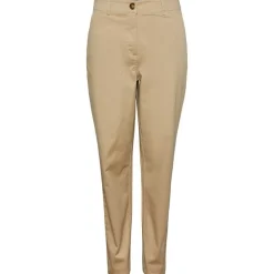 Pieces PCFallyn HW Chino Pants Sand
