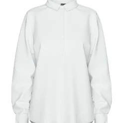Pieces PCIrena LS Oxford Shirt Noos Bright White