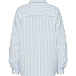 Pieces PCIrena LS Oxford Shirt Noos Bright White Stripes