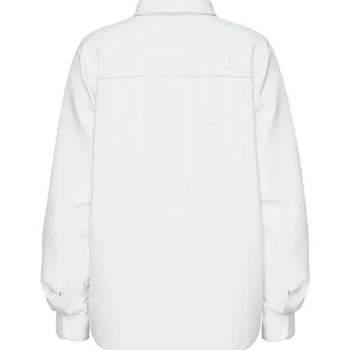 Pieces PCIrena LS Oxford Shirt Noos Bright White