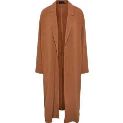 Pieces PcJana LS Long Cardigan BC Brun
