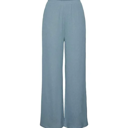PIECES PCJULES HW WIDE PANTS D2D PB BLÅ