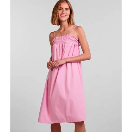 PIECES PCJULIANA STRAP DRESS D2D LYSERØD
