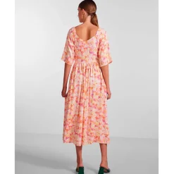 PIECES PCKALANI 2/4 MIDI DRESS BC PEACH