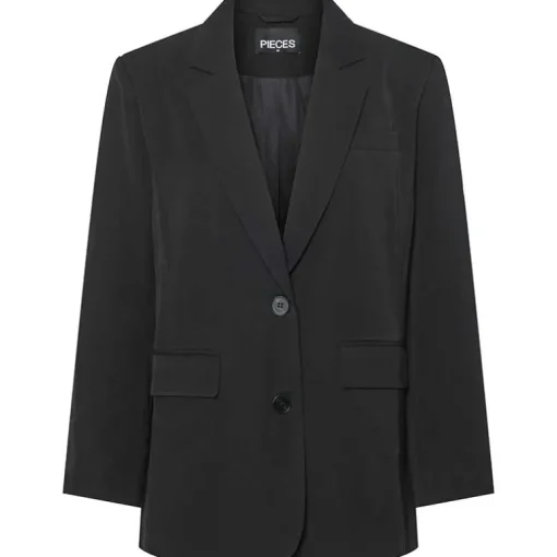 Pieces PCKamil LS Loose Blazer Noos Black