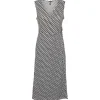 PIECES PCKESH SL WRAP MIDI DRESS BC SORT