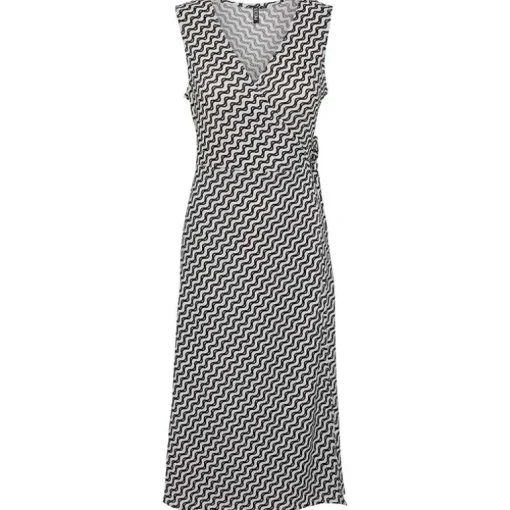 PIECES PCKESH SL WRAP MIDI DRESS BC SORT