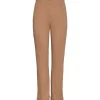 PIECES PCLENA HW STRAIGHT PANTS SAND