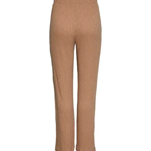 PIECES PCLENA HW STRAIGHT PANTS SAND