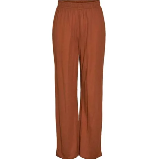 PIECES PCLINDA HW PANTS BRUN