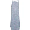 PIECES PCLUNA STRAP MIDI DRESS LYSEBLÅ