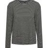 Pieces PCMalulje LS O-Neck Top BC Sort