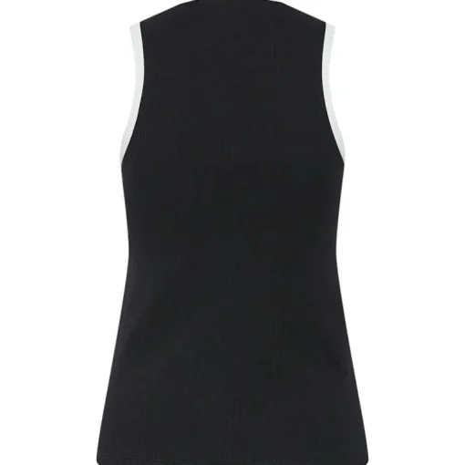 Pieces PCMay Boxer Tank Top Noos Black White
