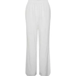 Pieces PCMilano HW Wide Pant D2D PB Hvid