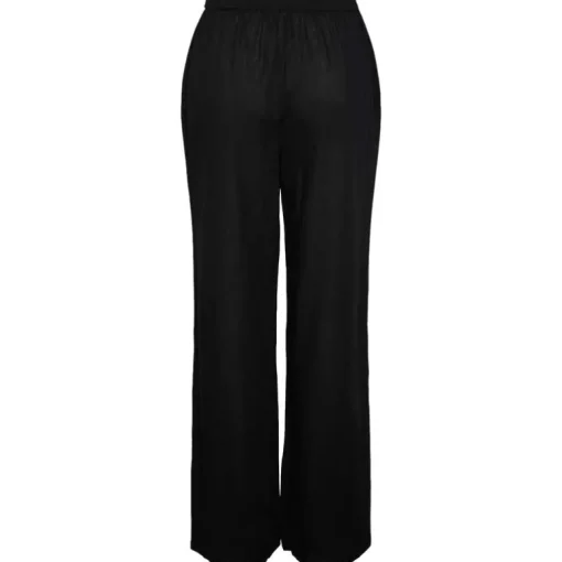 Pieces PCMilano HW Wide Pant D2D PB Sort