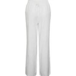 Pieces PCMilano HW Wide Pant D2D PB Hvid