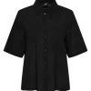 Pieces PCMilano SS Shirt D2D PB Sort