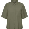 Pieces PCMilano SS Shirt D2D PB Army