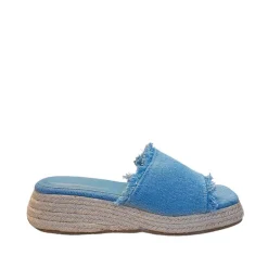 Pieces PCMille Sandal Denim Blå