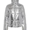Pieces PCNamie Puffer Jacket Silver