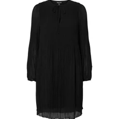 Pieces PcNaomie LS O-Neck Short Dress Black