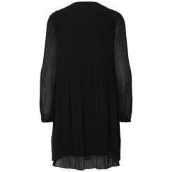 Pieces PcNaomie LS O-Neck Short Dress Black