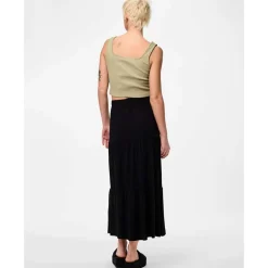 Pieces PCNeora HW Ankle Skirt SA BC Sort