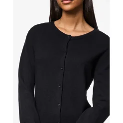 Pieces PCNora LS O-neck Knit Cardigan Noos Black