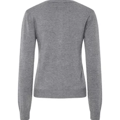 Pieces PCNora LS O-neck Knit Cardigan Noos Medium Grey Melange