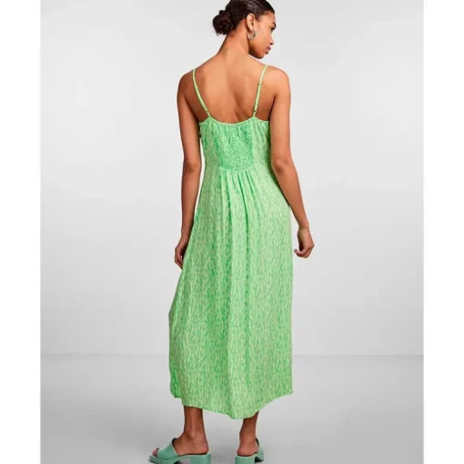 PIECES PCNYA SLIP ANKLE DRESS BF BC GRØN