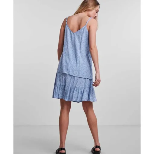 PIECES PCNYA SLIP TOP BF LYSEBLÅ
