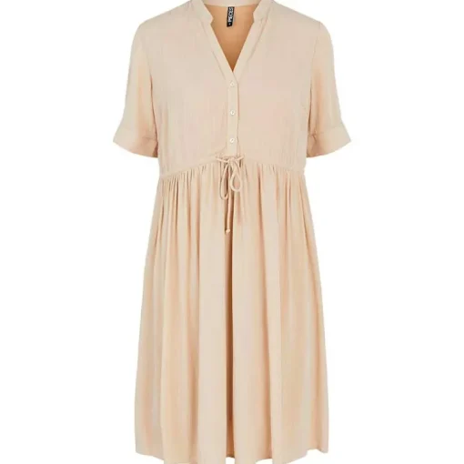 PIECES PCOTENA SS DRESS NOOS BC SAND