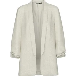 Pieces PCPia Bosella Blazer WVN Noos Birch Melange