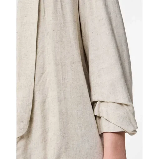 Pieces PCPia Bosella Blazer WVN Noos Birch Melange
