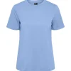 Pieces PCRia SS Solid Tee Noos BC Lyseblå