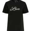 Pieces PCRine SS Printed T-Shirt Black