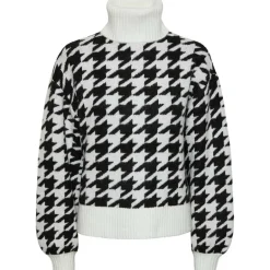 Pieces PCRooa LS Roll Neck Knit Cloud Dancer