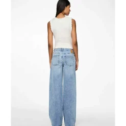 Pieces PCSelma LW Wide Jeans Noos Light Blue Denim