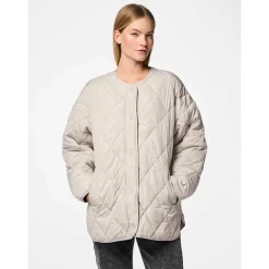 Pieces PCStella Quilted Jacket Noos Silver Gray