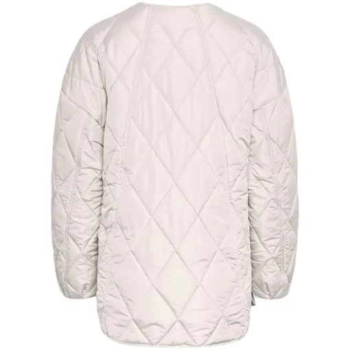 Pieces PCStella Quilted Jacket Noos Silver Gray